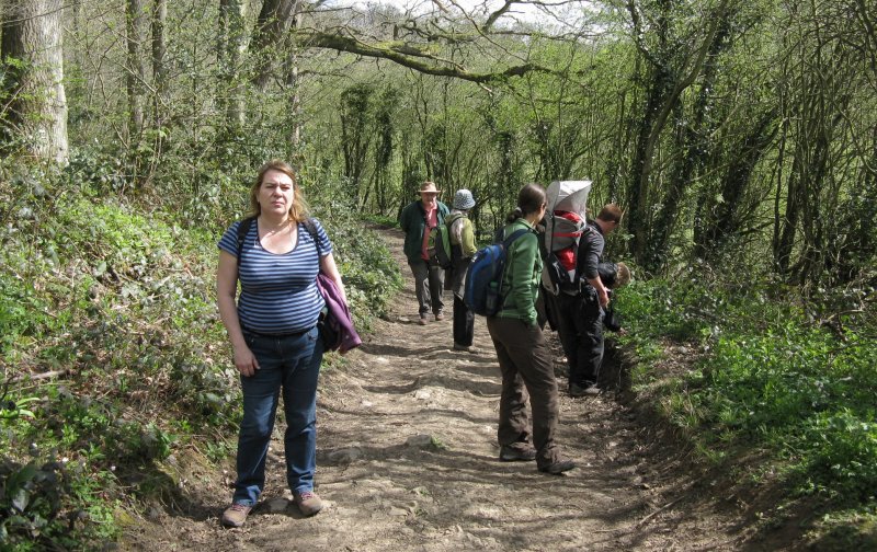 Ryenats members on woodland path